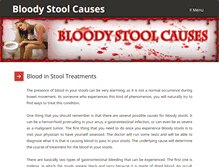 Tablet Screenshot of bloodystoolcauses.com